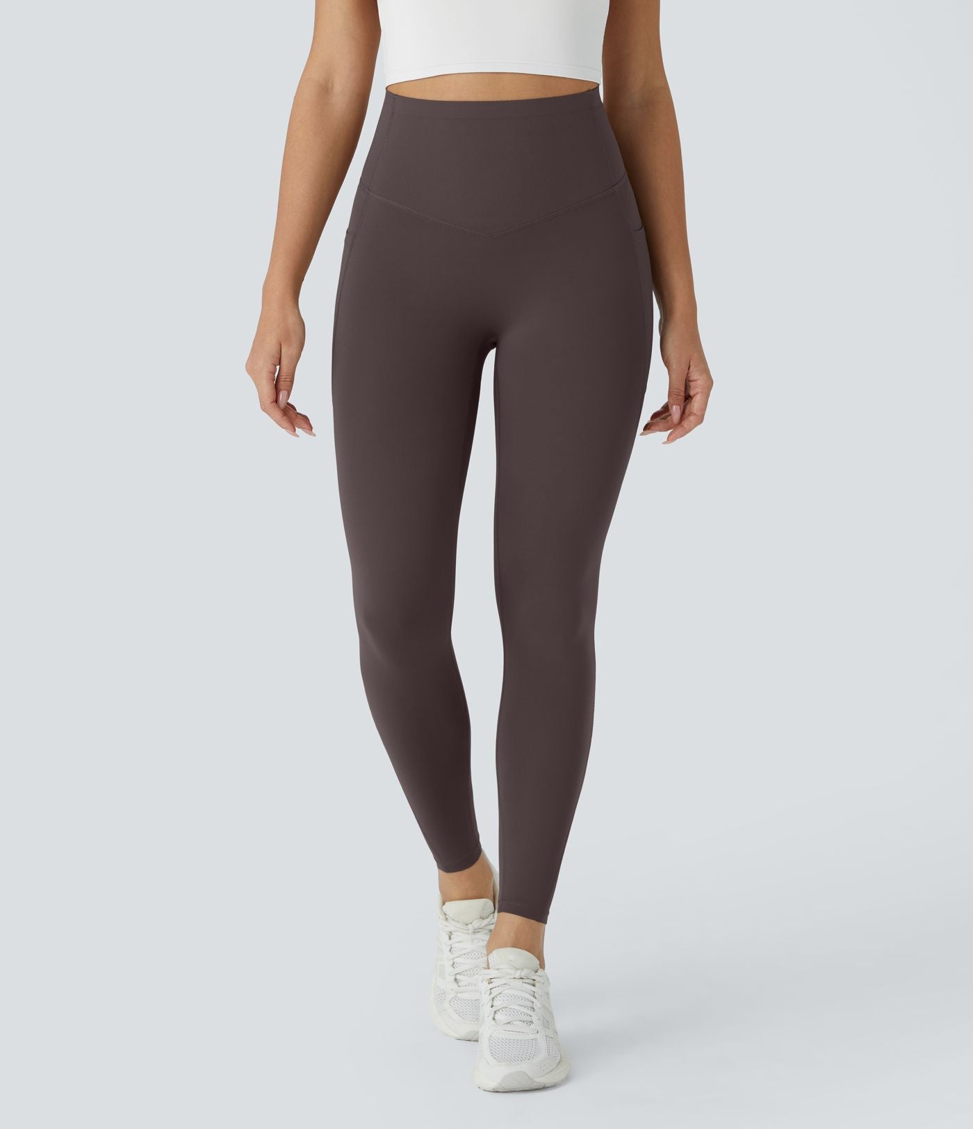 Brown CurveLift shapewear tights tummy control butt lifting