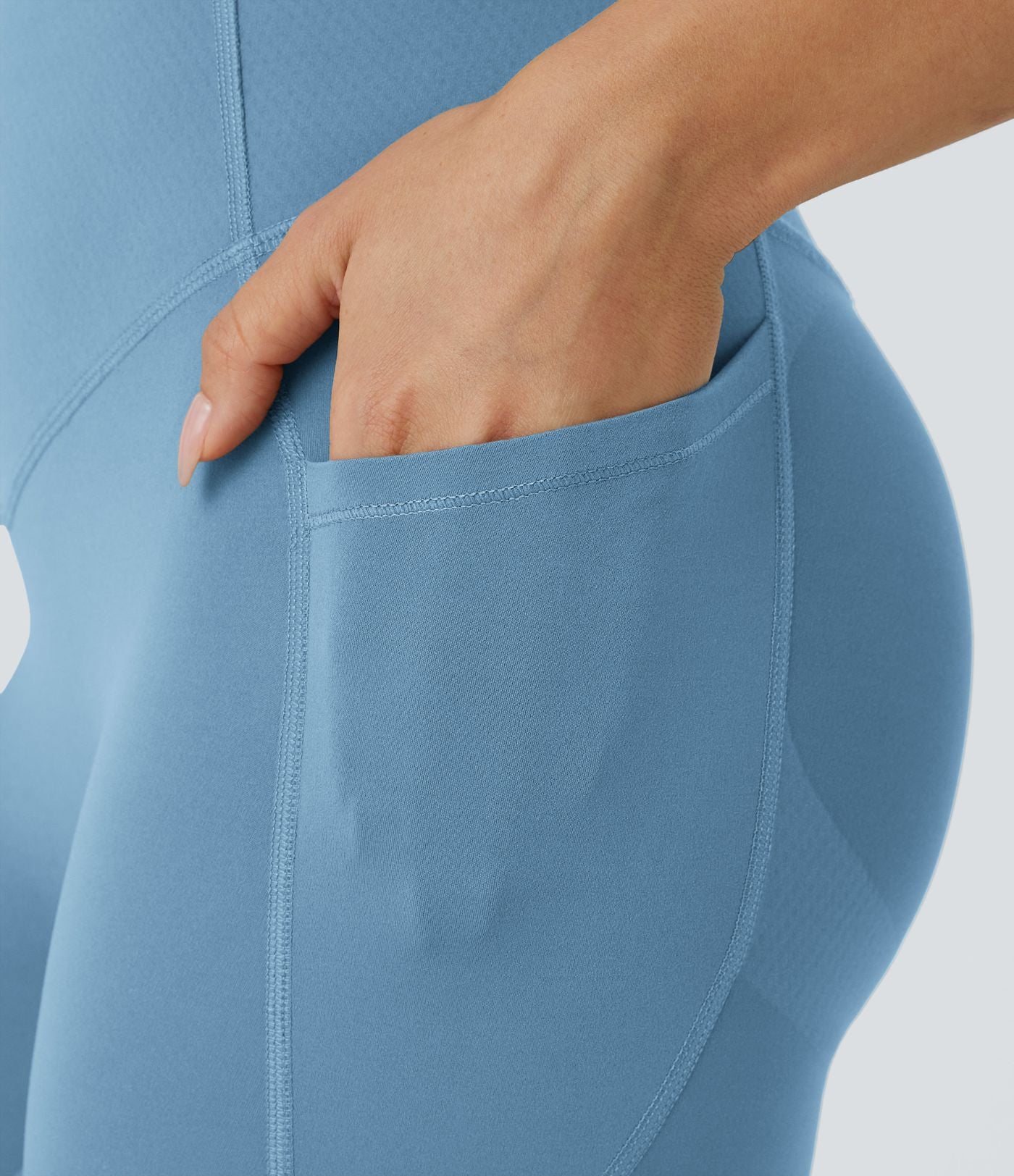Baby Blue CurveLift shapewear tights tummy control butt lifting