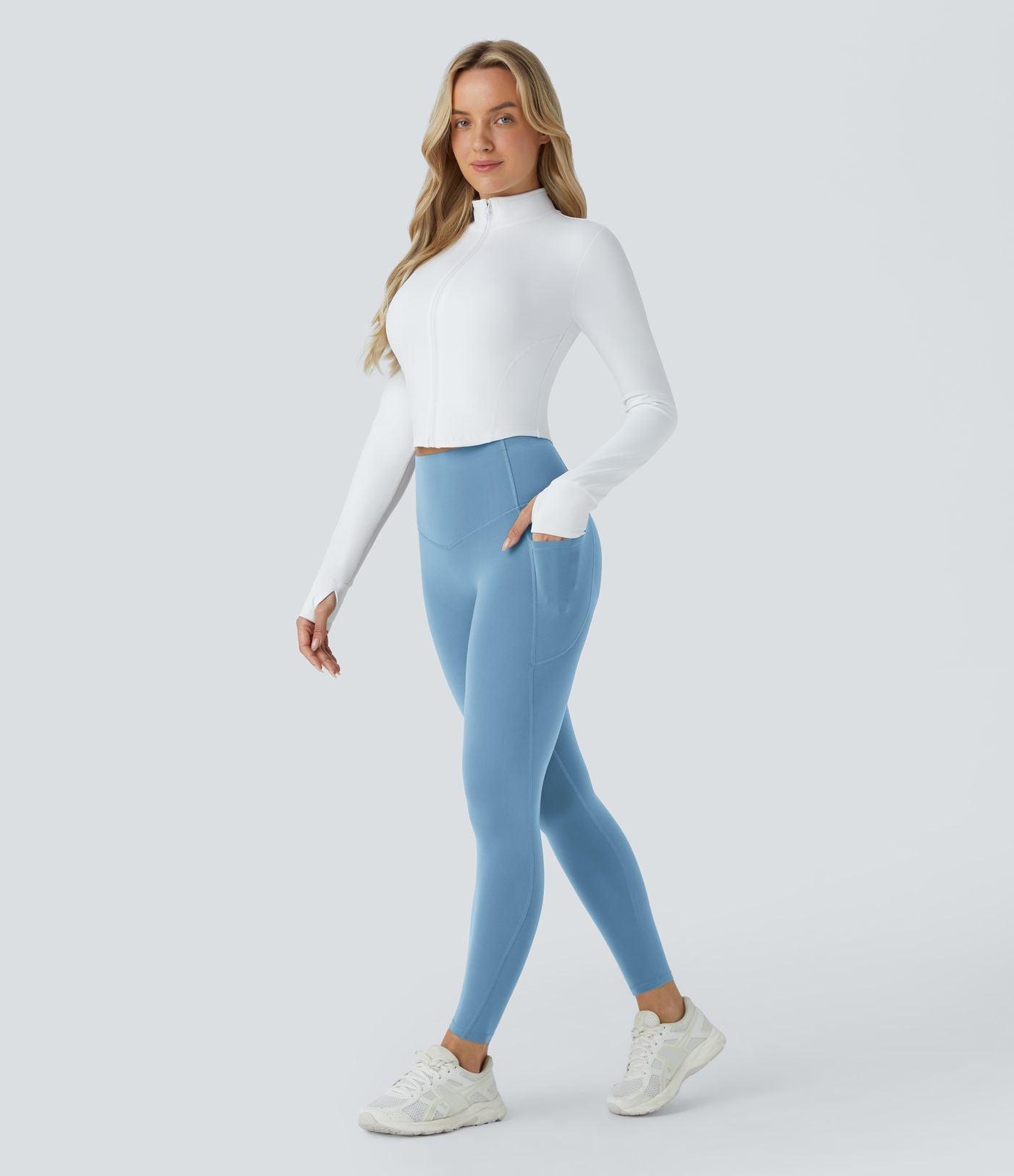 Baby Blue CurveLift shapewear tights tummy control butt lifting