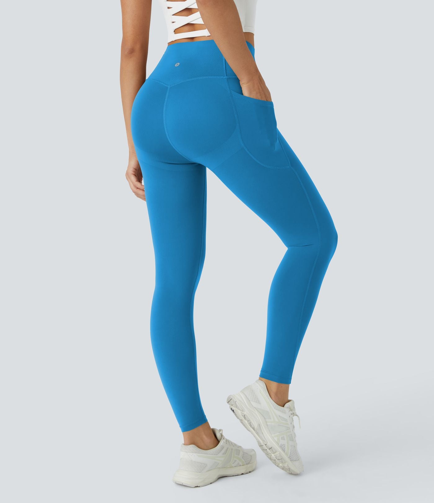 Blue CurveLift shapewear tights tummy control butt lifting