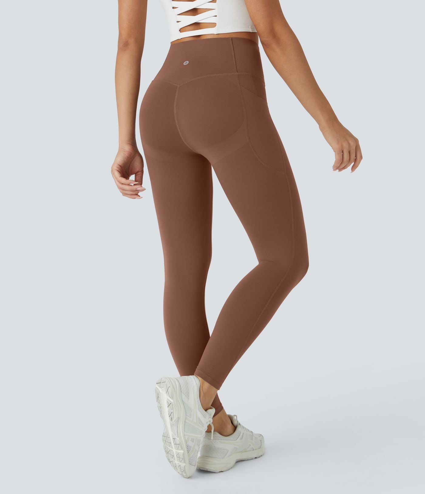Brown CurveLift shapewear tights tummy control butt lifting