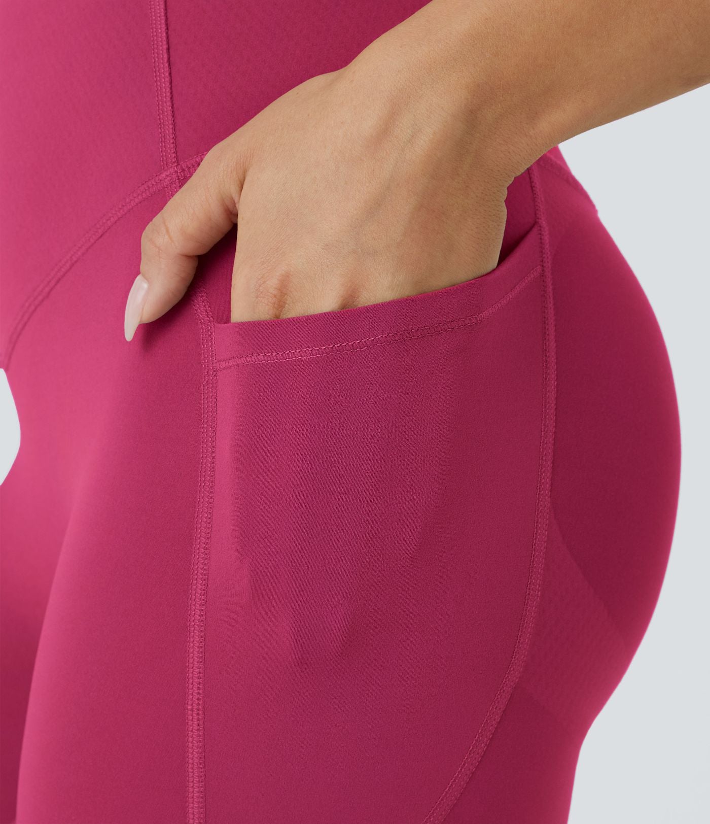 Dark Pink CurveLift shapewear tights tummy control butt lifting