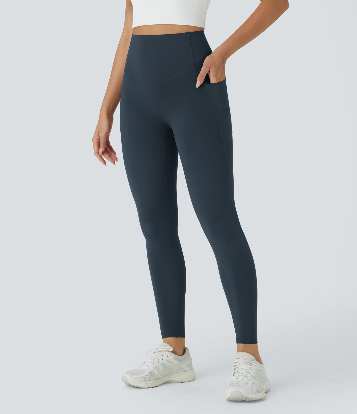 Navy CurveLift shapewear tights tummy control butt lifting