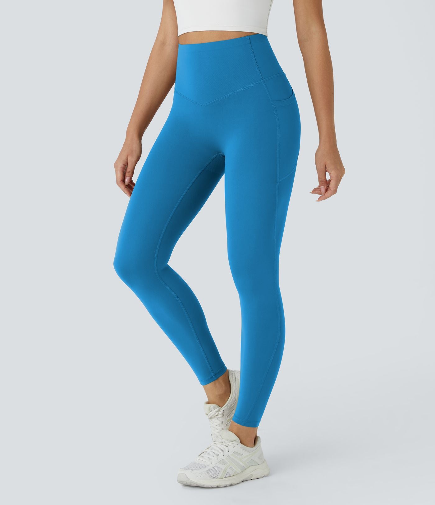 Blue CurveLift shapewear tights tummy control butt lifting