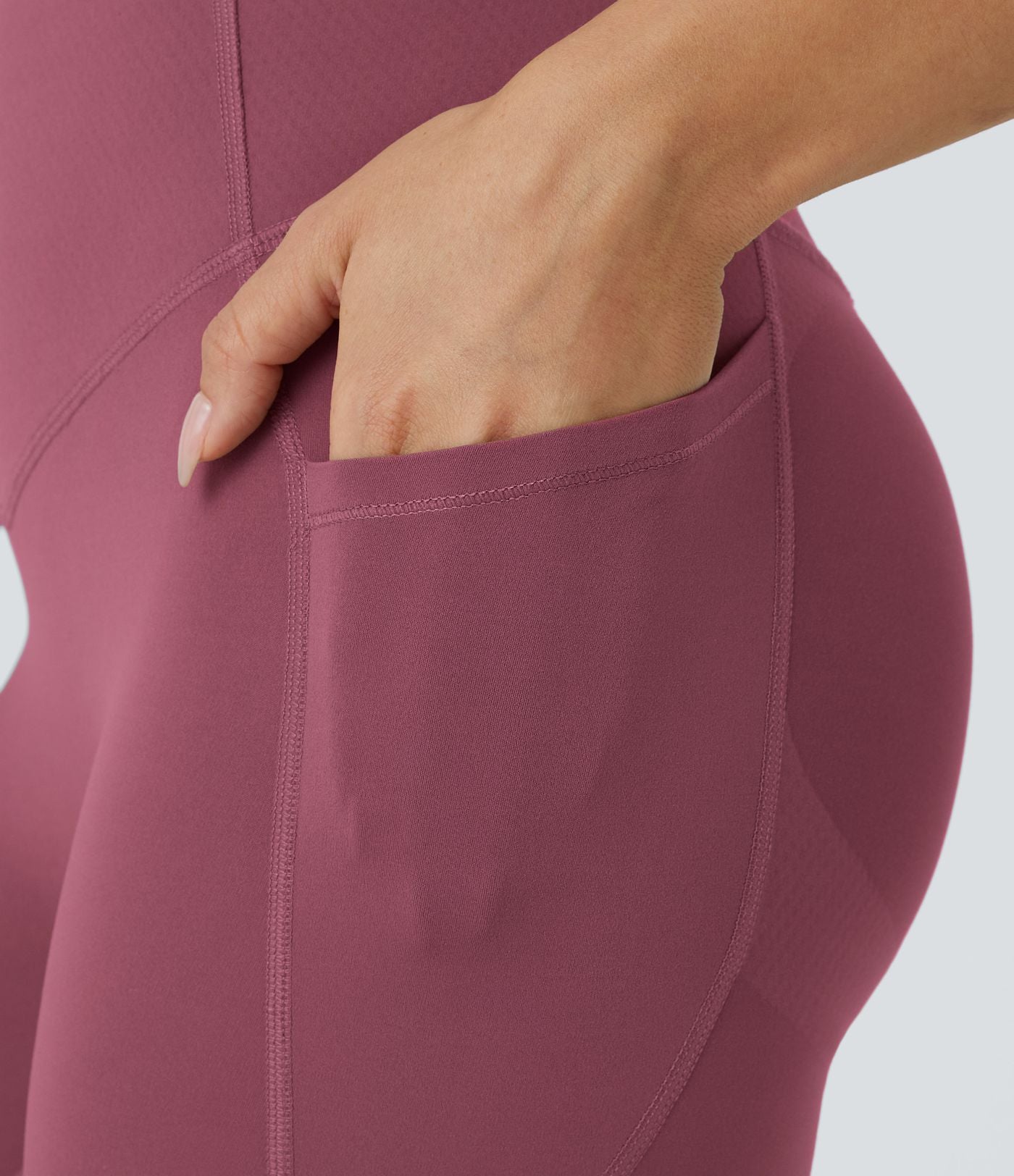Burgundy CurveLift shapewear tights tummy control butt lifting