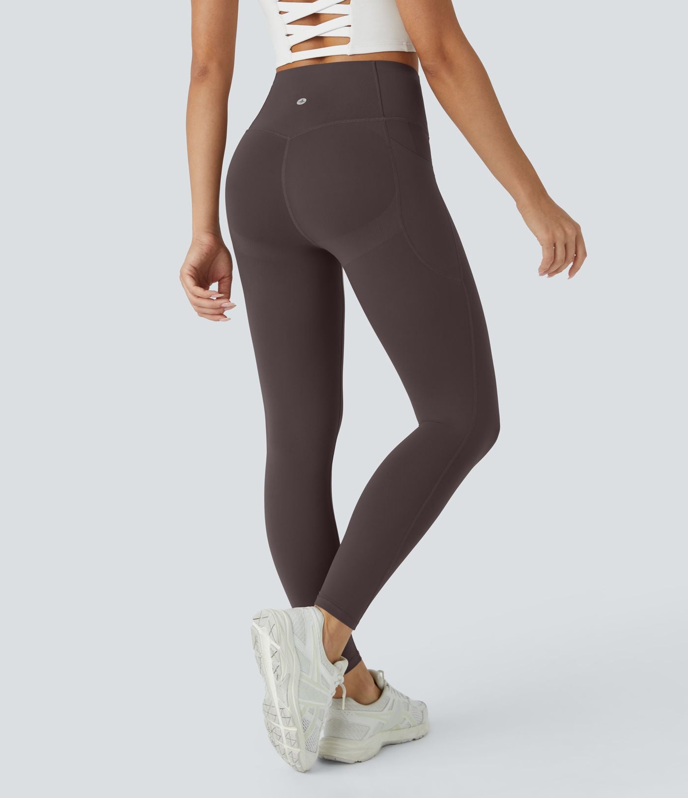 Dark Brown CurveLift shapewear tights tummy control butt lifting