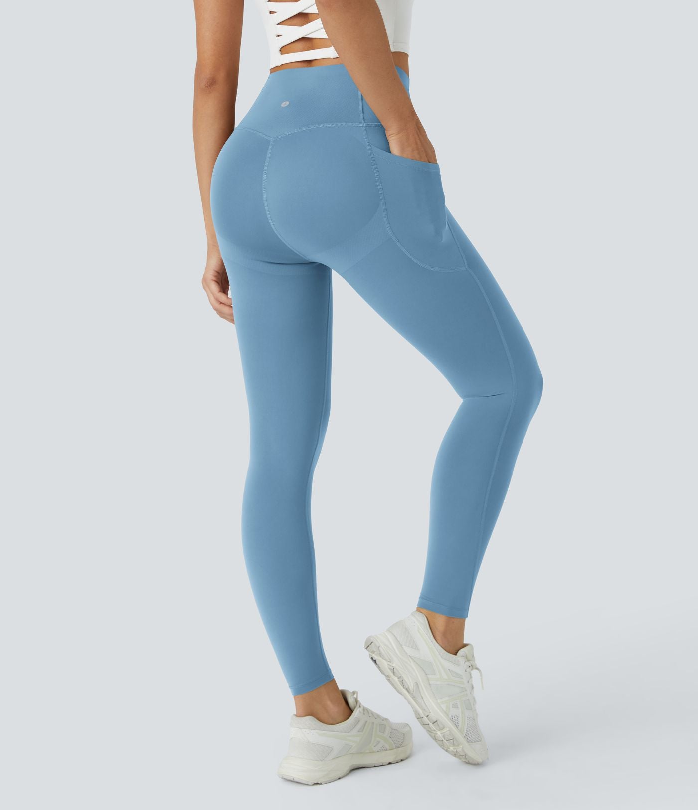 Baby Blue CurveLift shapewear tights tummy control butt lifting