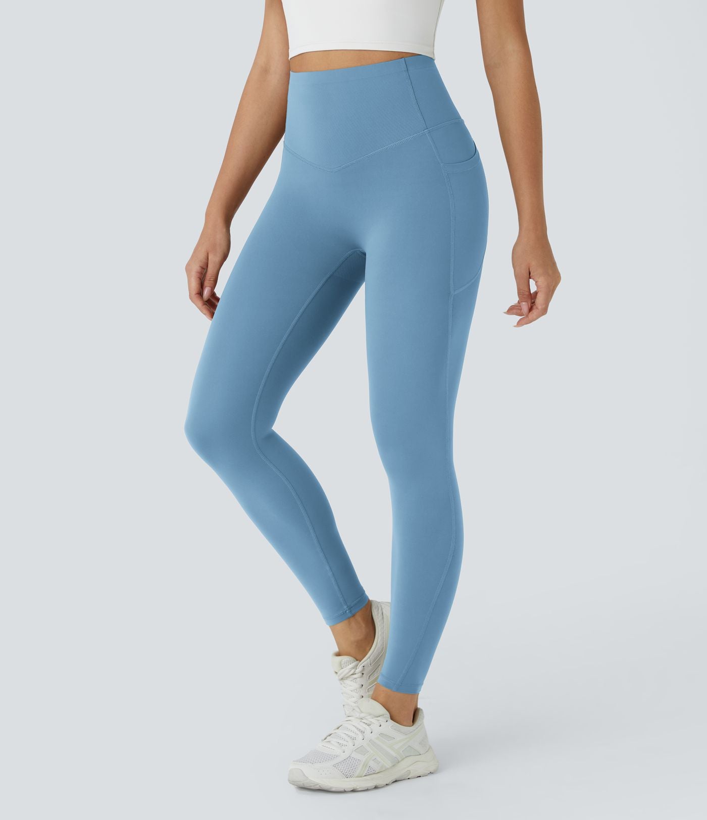 Baby Blue CurveLift shapewear tights tummy control butt lifting