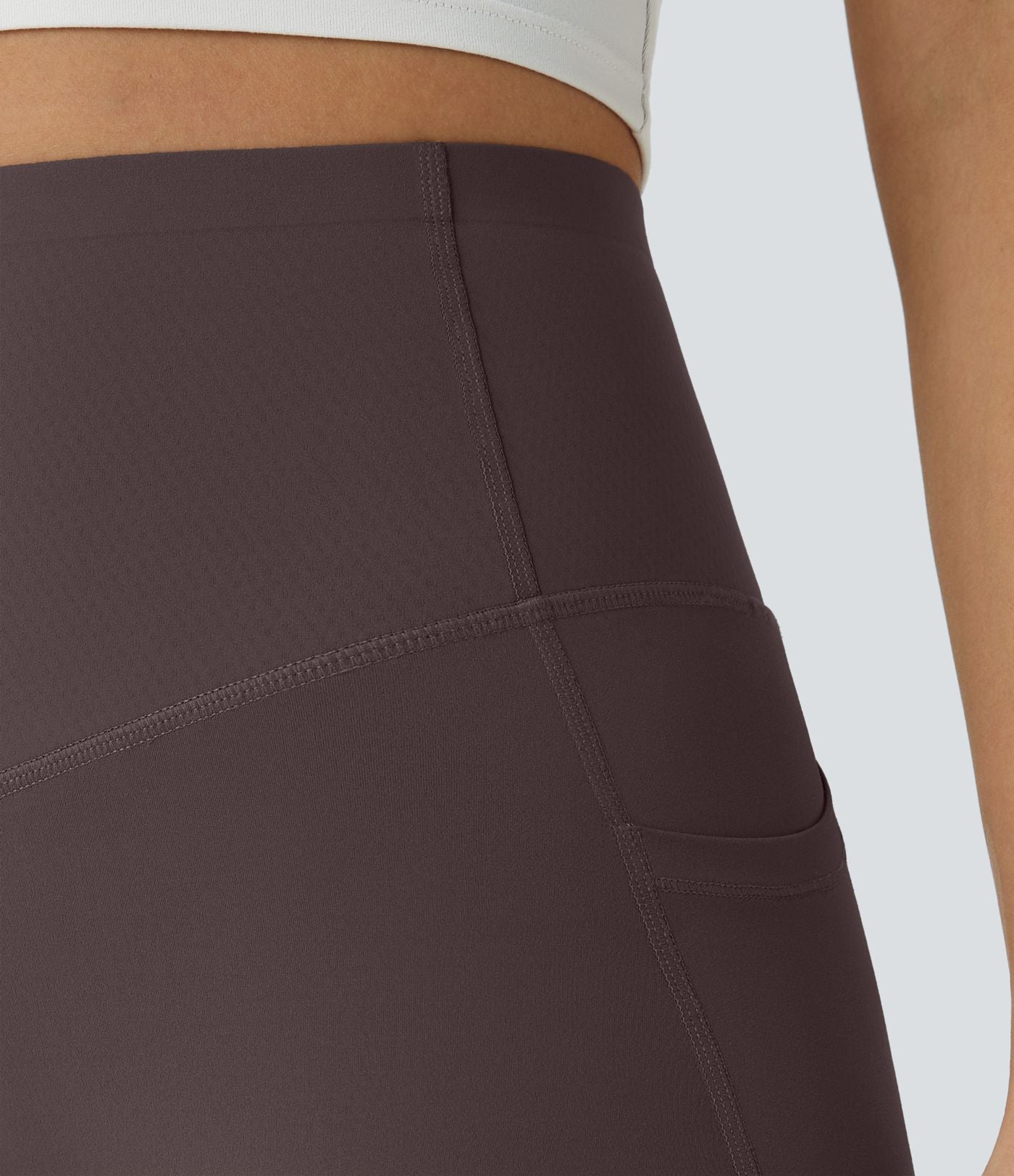 Dark Brown CurveLift shapewear tights tummy control butt lifting