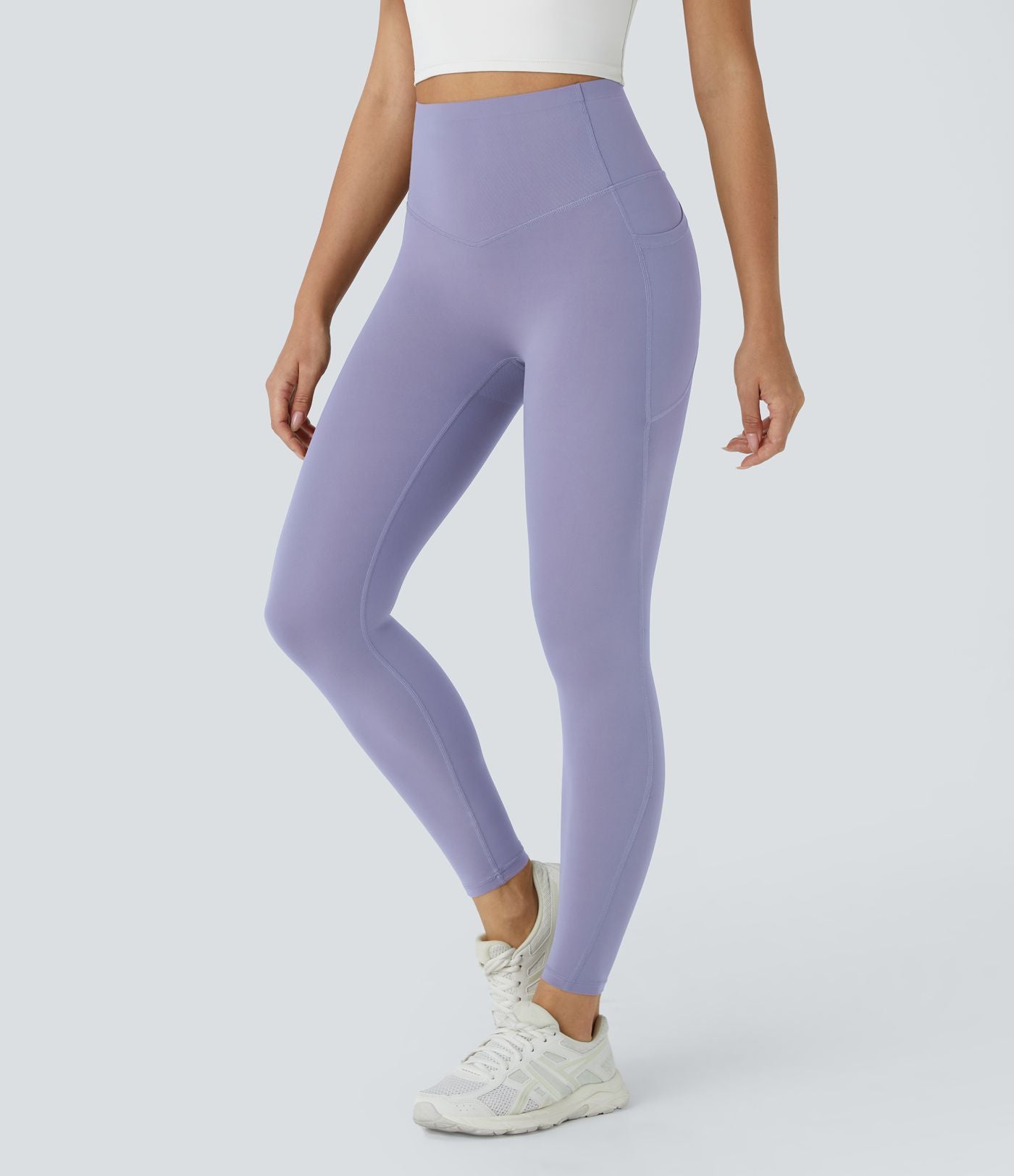 Lavender CurveLift shapewear tights tummy control butt lifting