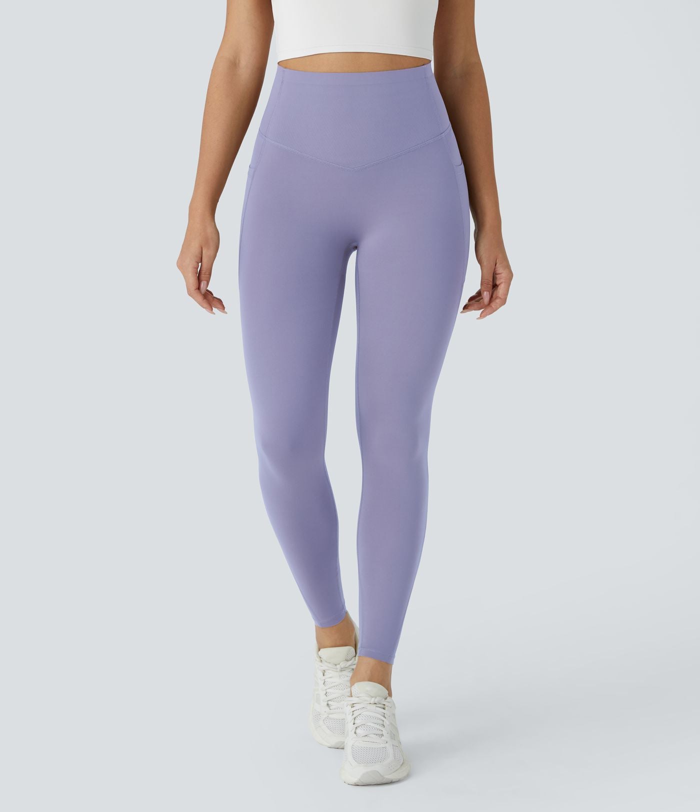 Lavender CurveLift shapewear tights tummy control butt lifting