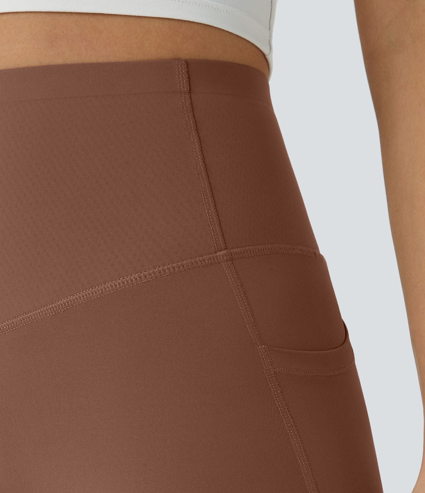 Light Brown CurveLift shapewear tights tummy control butt lifting