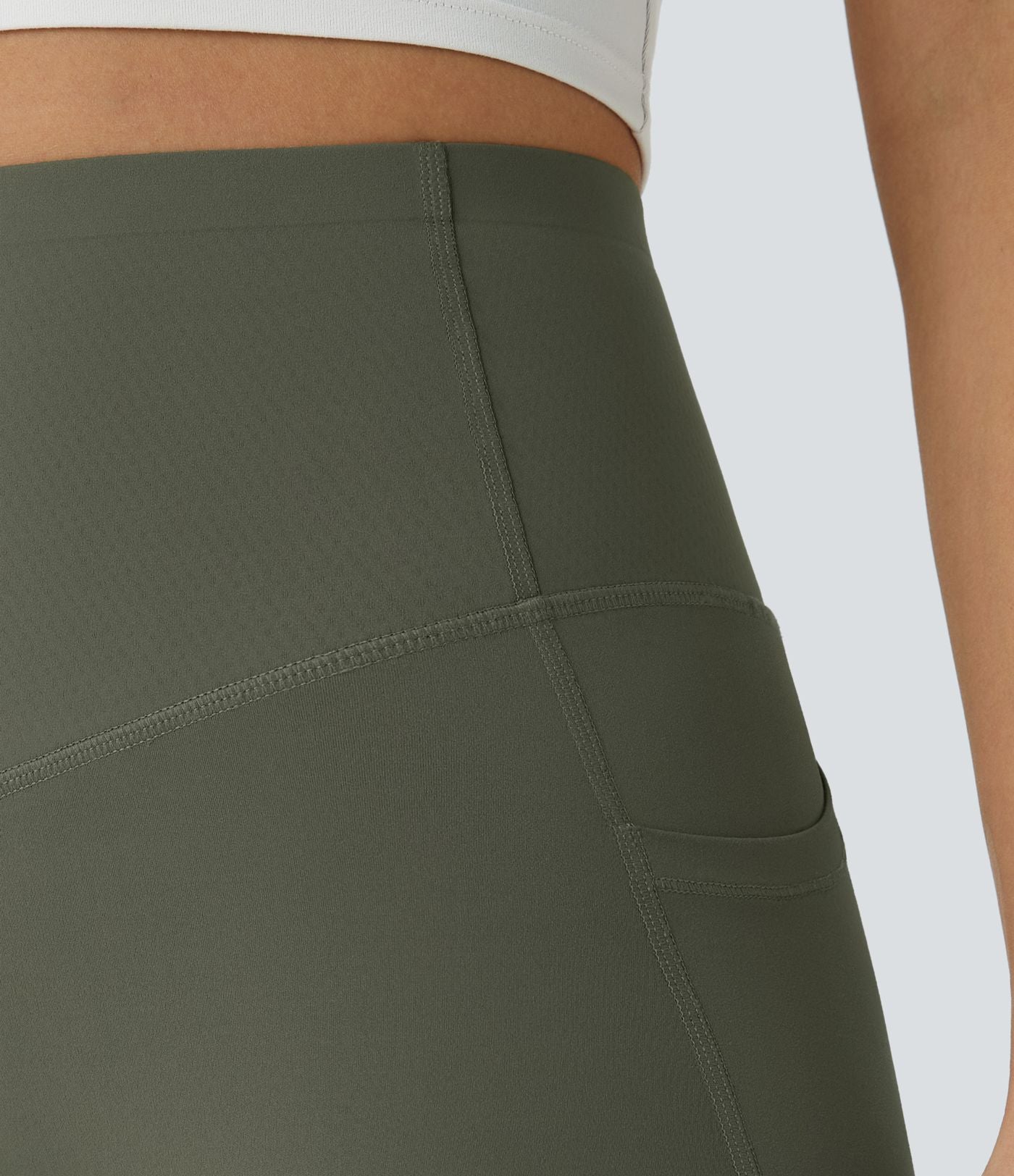 Olive Green CurveLift shapewear tights tummy control butt lifting